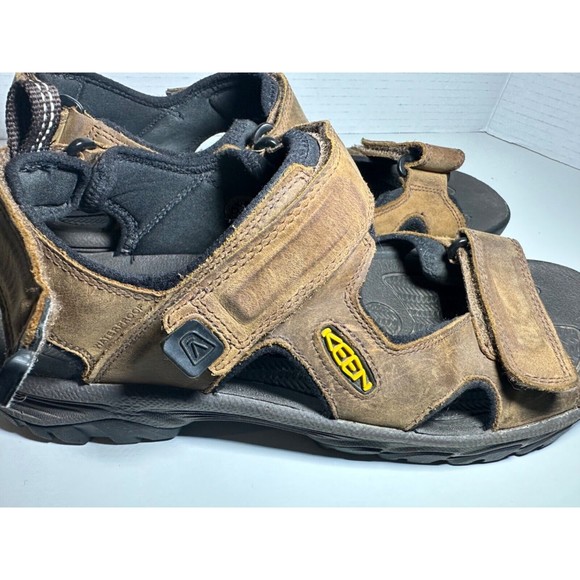 Keen Shoes Men’s Size 12 Brown Leather Strap Open ￼Toe Hiking Sandals Outdoors ￼ - Picture 6 of 9